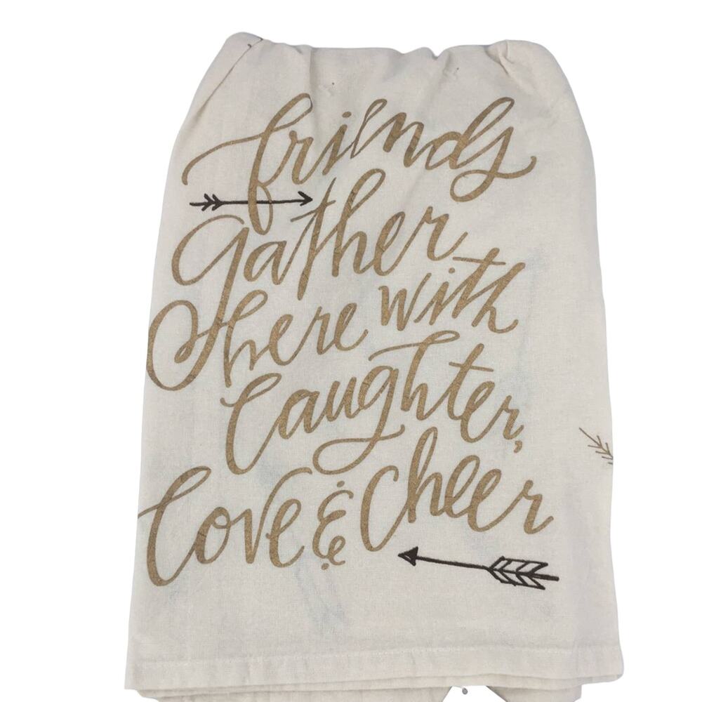 Decorative Towel - Friends Gather Here...